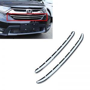 Накладки в решетку переднего бампера хромированные для Honda CR-V 2017-